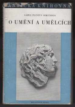 Plinius: O umění a umělcích