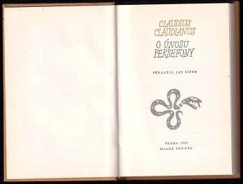 Claudius Claudianus: O únosu Persefony