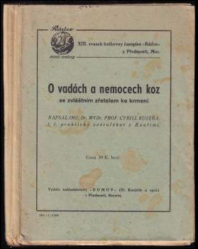 O vadách a nemocech koz se zvláštním zřetelem ke krmení