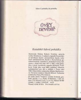 Helena Ryšavá: O vlčí nevěstě