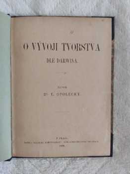 Charles Darwin: O vývoji tvorstva dle Darwina
