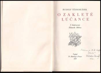 Rudolf Těsnohlídek: O zakleté Lúčance