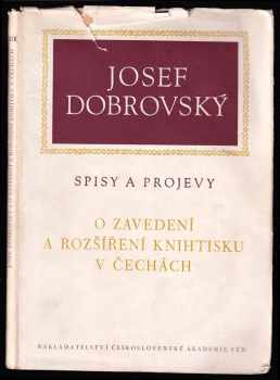 O zavedení a rozšíření knihtisku v Čechách