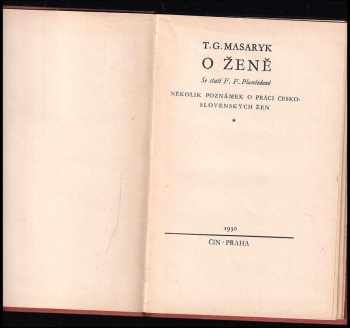 Tomáš Garrigue Masaryk: O ženě
