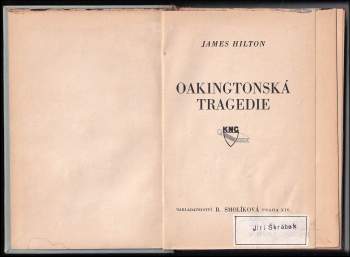 James Hilton: Oakingtonská tragedie