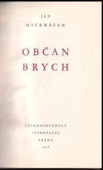 Jan Otčenášek: Občan Brych