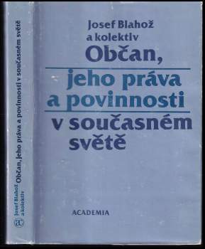 Občan, jeho práva a povinnosti v současném světě