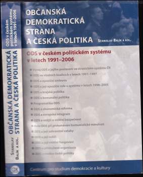 Stanislav Balík: Občanská demokratická strana a česká politika