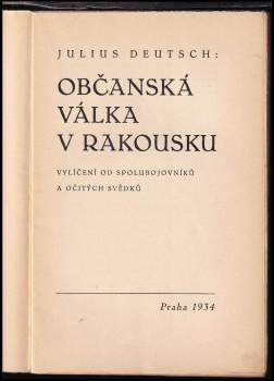 Julius Deutsch: Občanská válka v Rakousku