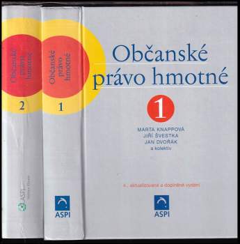 Jiří Švestka: Občanské právo hmotné