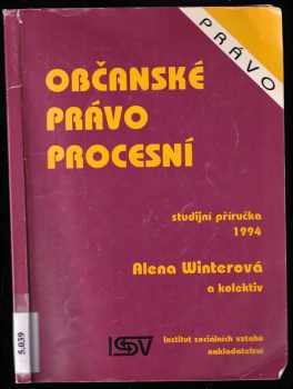 Alena Winterová: Občanské právo procesní