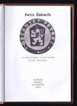 Petr Šabach: Občanský průkaz