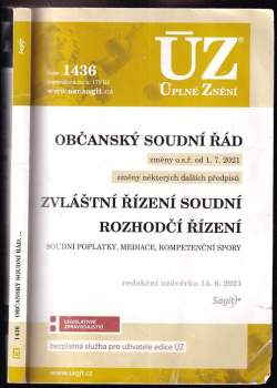 Občanský soudní řád ; Zvláštní řízení soudní ; Rozhodčí řízení [ÚZ 2021 č. 1436]