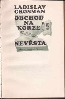 Ladislav Grosman: Obchod na korze - Nevěsta