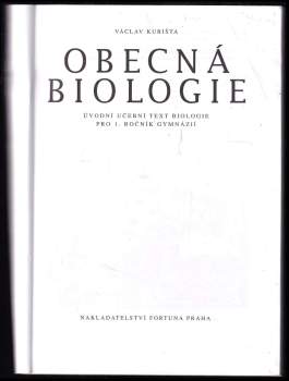 Václav Kubišta: Obecná biologie