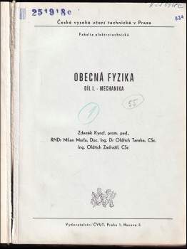 Zdeněk Kyncl: Obecná fyzika