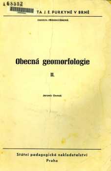 Obecná geomorfologie