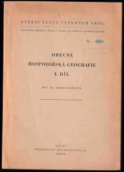 Obecná hospodářská geografie
