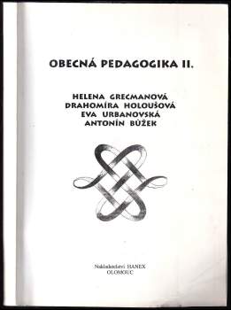 Obecná pedagogika II
