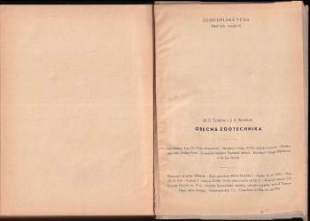 Michail Fedorovič Tomme: Obecná zootechnika