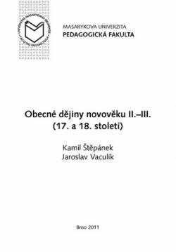 Obecné dějiny novověku II.-III