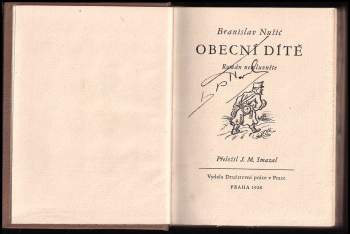 Branislav Nušić: Obecní dítě