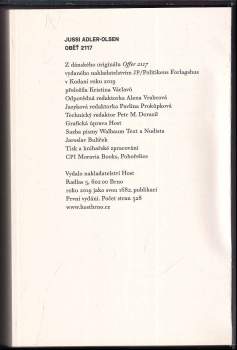 Jussi Adler-Olsen: Oběť 2117