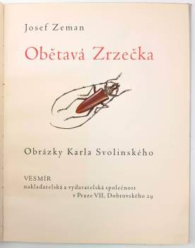 Josef Zeman: Obětavá Zrzečka
