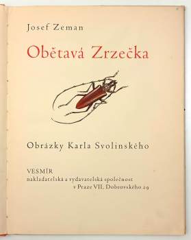 Josef Zeman: Obětavá Zrzečka