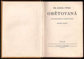 František Sokol Tůma: Obětovaná