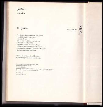 Július Lenko: Objatie
