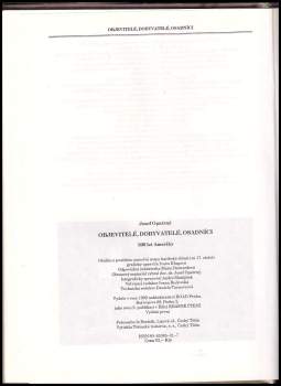 Josef Opatrný: Objevitelé, dobyvatelé, osadníci