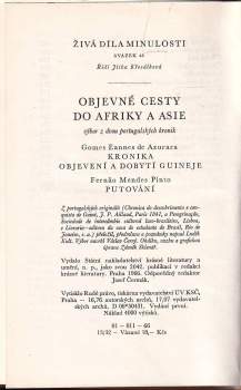 Gomes Eannes de Zurara: Objevné cesty do Afriky a Asie