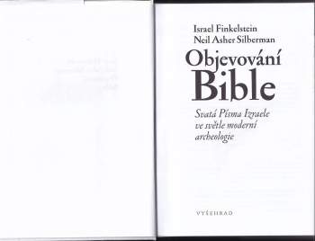 Israel Finkelstein: Objevování Bible