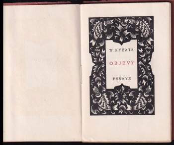 W. B Yeats: Objevy