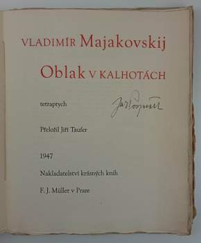 Vladimir Vladimirovič Majakovskij: Oblak v kalhotách