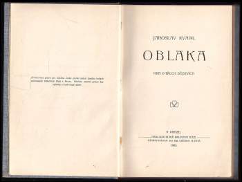 Jaroslav Kvapil: Oblaka