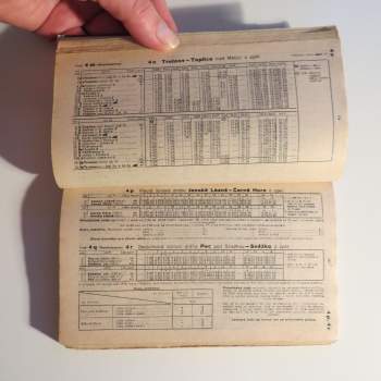 Oblastní jízdní řád ČSD 1972/1973 Čechy