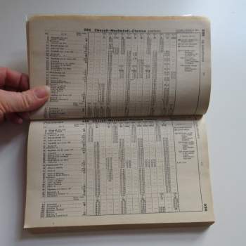 Oblastní jízdní řád ČSD 1989-1990