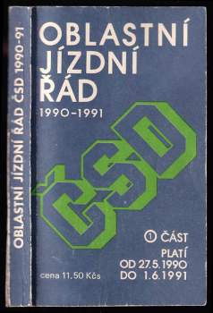 Oblastní jízdní řád ČSD