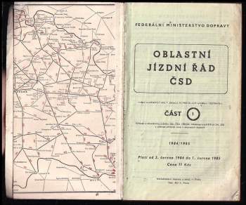 Oblastní jízdní řád ČSD