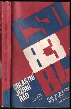 Oblastní jízdní řád ČSD 83-84 část 1