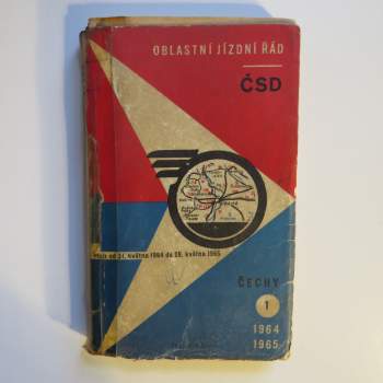 Oblastní jízdní řád ČSD Čechy 1964/1965