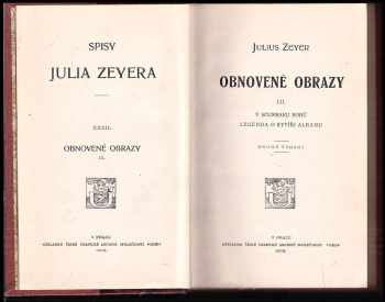 Julius Zeyer: Obnovené obrazy - III. díl