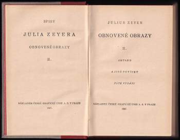 Julius Zeyer: Obnovené obrazy
