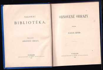 Julius Zeyer: Obnovené obrazy