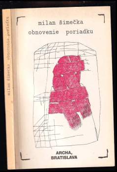 Milan Šimečka: Obnovenie poriadku