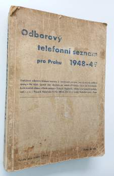 Odborový telefonní seznam pro Prahu 1948-49