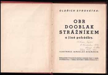 Oldřich Syrovátka: Obr Dooblak strážníkem a jiné pohádky