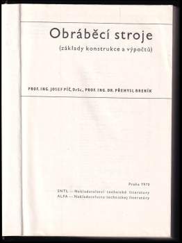 Obráběcí stroje